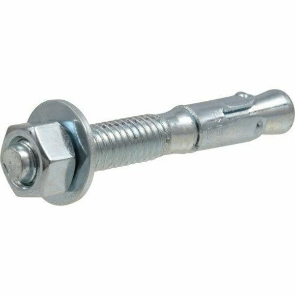 Hillman Wedge Expansion Anchor, 3/8 in Dia, 2-3/4 in OAL, Steel, Zinc 370983